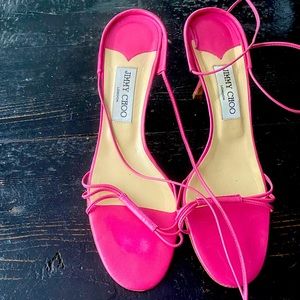 Pink Jimmy Choo sandals